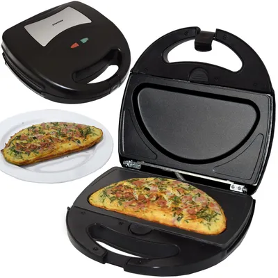 Produktbild von Syntrox Germany Omelette Maker 1300W Masto Wechselplatten schwarz