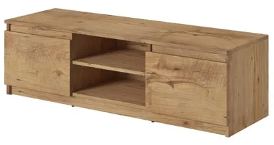 Image de MINIO Meuble TV DIDI 120 cm, finition chêne Breslau, sans éclairage LED