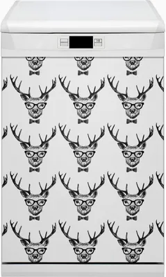 Produktbild von Küche Dekorative Magnete  Magnet Folie für Geschirrspüler 45x80 cm   - Hirschzeichnung