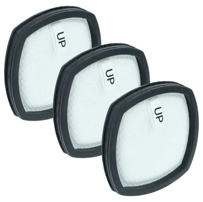 Produktbild von vhbw 3x Staubsaugerfilter Ersatz für Leifheit 89161 für Staubsauger - HEPA-Filter Schwarz Weiß