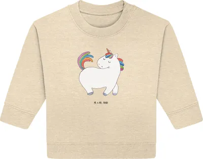 Produktbild von Mr. & Mrs. Panda Organic Baby Pullover Einhorn Stolzieren 24. - 36. Monat - Natural Raw - Geschenk, Pferd, Unicorn, Reiter, Bullover, Bunt, Einhörner