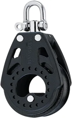 Productafbeelding van Kruk Carbon - Kielrol - Bootonderdeel - Zeilen Bootonderhoud - Lichtgewicht Carbon - 75 mm - Zwart