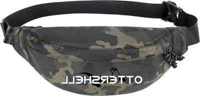 Produktbild von Famanu Hüfttasche wasserabweisend für Outdoor Reisen und Wandern - Schwarz Camouflage