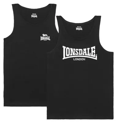 Produktbild von Lonsdale Tughall ärmelloses T-shirt 2 Einheiten Schwarz XL Mann Schwarz XL