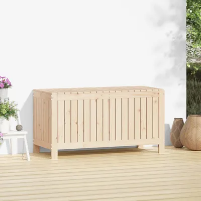 Produktbild von The Living Store Gartentruhe 115x49x60 cm Massivholz Kiefer