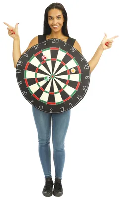 Produktbild von Dartscheiben-Kostüm mit 3 Klettbällen für Erwachsene - Einheitsgröße