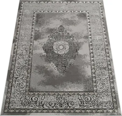 Produktbild von Tapiso Teppich ARES klassisch Ornament grau Wohnzimmer  300 x 400 cm