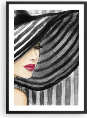 Produktbild von Gerahmtes Poster - Schwarzer Rahmen - frau stil mode - 50x70 cm - Wand Bild - Wanddeko - Wandbilder - Kunstposter - Wandposter - Bilderrahmen - Bilder - Kunstdruck - Wandbild - P2BPA50x70-3926