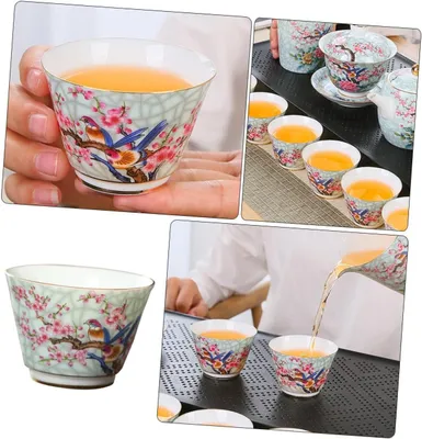 Produktbild von Retro Teetasse aus Keramik im chinesischen Stil