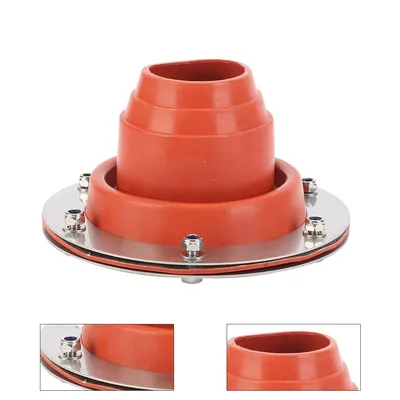 Produktbild von Hot Tent Stove Jack, Silikonrohr 300°C, Edelstahlbasis, Dachdurchführung für Campingkocher, Zeltofen