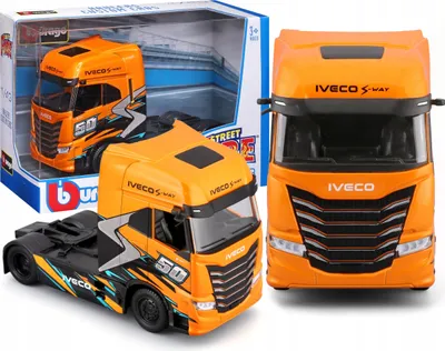 Immagine prodotto di Iveco S-Way 570 Camion Arancione Modello 1:43 Bburago 18-32208