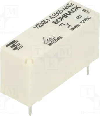 Produktbild von 1x Relais: elektromagnetisch USpule : 12VDC   8A/240VAC 2-1393222-7 Elektromagneti