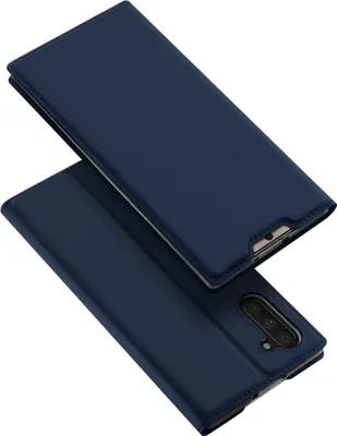 Produktbild von Buch Tasche DUX DUCIS kompatibel mit SAMSUNG GALAXY NOTE 10 (N970F) Handy Hülle Etui Brieftasche Schutzhülle mit Standfunktion, Kartenfach Blau