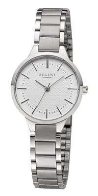Produktbild von Regent Damen Uhr Metallarmband Metall Armbanduhr Analog silber grau URF1502
