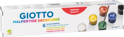 Productafbeelding van 12X giotto 104888501 Malfertige Deckfarben 6er Sortiment