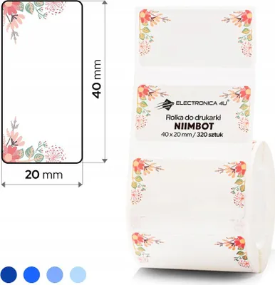 Obrázok produktu pre Samolepiace termálne štítky Niimbot B1 B4 B21 B3S B31 40x20
