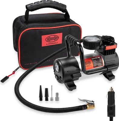 Produktbild von HEYNER®Auto Kompressor 12V elektrische Luftpumpe tragbarer Kompressor 9 bar, mit LED Beleuchtung