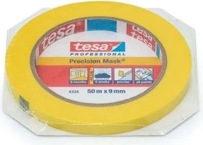 Zdjęcie produktu dla Taśma Papierowa Malarska 9mm/50m TESA 4334