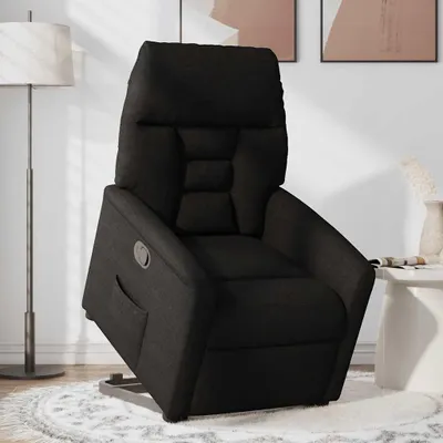 Produktbild von vidaXL Relaxsessel mit Aufstehhilfe Schwarz Stoff
