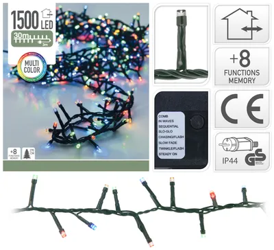 Produktbild von DS Micro Cluster 1500 LEDs 30 Meter mehrfarbig DS26127
