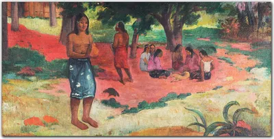 Produktbild von Coloray Bild aus Leinwand 140x70 Leinwand Dekoration - Geflüsterte Worte von Gauguin