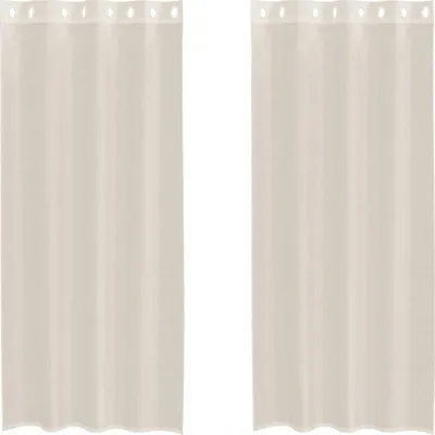 Produktbild von Voile Vorhänge mit Ösen 2 Stk. Creme 140x245 cm