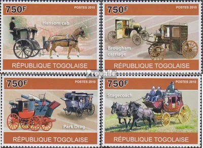 Produktbild von Briefmarken Togo 2010 Mi 3699-3702 (kompl.Ausg.) postfrisch Kutschen