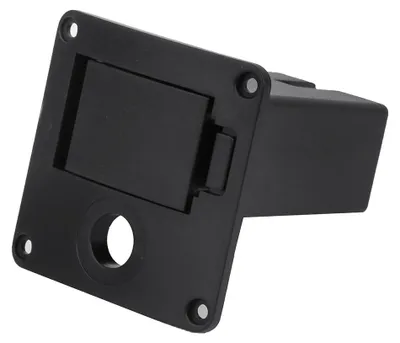 Produktbild von Kunstleder E-Gitarre Bass Pickup 9V Batterieabdeckung Halter Tasche Organizer Box (#01)