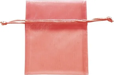 Produktbild von Organzasäckchen rot 10x12,5 cm 5 Stück