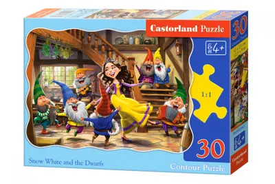 Produktbild von Castorland Snow White and the Seven Dwarfs, 30 Stück(e), Cartoons, 4 Jahr(e)