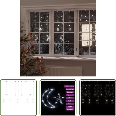 Immagine prodotto di The Living Store luci fiabesche stella e luna telecomandate 138 LED bianco freddo