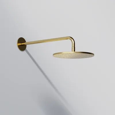 Produktbild von Steinberg Serie 100 Brausearm, 450mm, verstärkte Wandhalterung, rund, 1007910BG