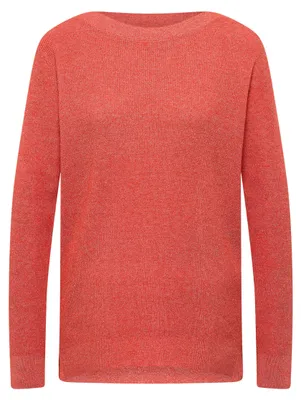 Produktbild von Cecil (304) NOS_Structured Boat Neck, cherry tomato orange melange 17568 17568 XXL