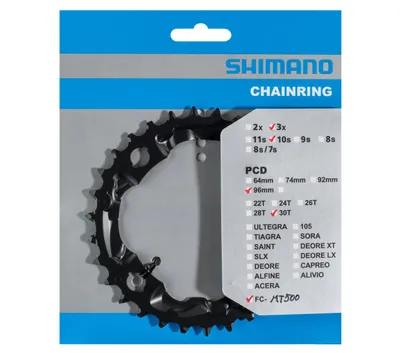 Produktbild von Shimano-Kette Top Deore FC-MT500 30T 10V Schwarz