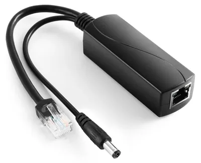 Image de Diviseur PoE 2,5G Gigabit, 36W, 12V/3A, connecteur DC 5,5 x 2,5 mm