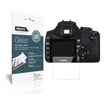 Produktbild von 1x Schutzfolie für Canon EOS 400D - Anti-Shock 9H Folie dipos Glass Kunststoffglas