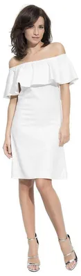 Produktbild von Kleid Elegant Bandeau Rüschen; Ecru XL/42