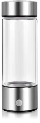 Obrázok produktu pre Fľaša na výrobu vodíka s objemom 420 ml, ktorá využíva technológiu PEM na obohacovanie vody o vodík a dá sa nabíjať cez USB.