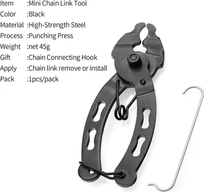 Image de Outil de chaîne de vélo, outil de pince de câble de chaîne à démontage rapide et poignée ergonomique Kit d'outils de chaîne de vélo de dérive