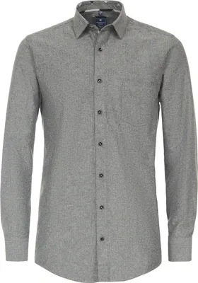 Produktbild von REDMOND Langarmhemd Grau 6XL Comfort Fit