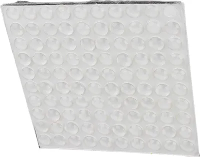 Produktbild von 100 Stück selbstklebende Silikonfüße, halbkreisförmige Stoßdämpfer, Tür- und Möbelgleiter, 8 x 2,5 mm