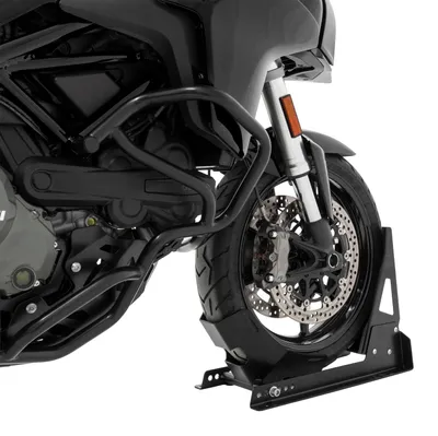 Image de Béquille de moto ZIEGER pour roue avant 17-21 pouces, noire