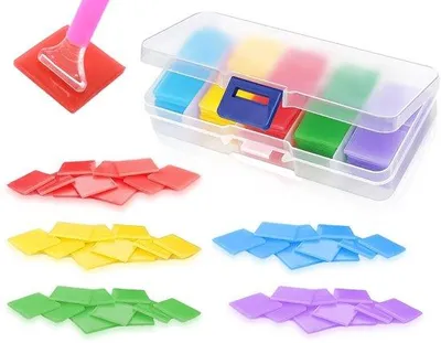 Productafbeelding van Diamantschilder-sets, 100 stuks - 2 x 2 cm - Opbergdoos - Accessoires
