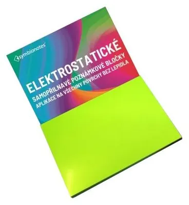 Zdjęcie produktu dla Notatniki elektrostatyczne SYMBIO Symbionotes/ 70x100 mm/ zielone/ opakowanie 100 szt