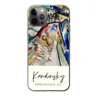 Produktbild von MuchoWow® Handyhülle Schutzhülle Hülle für iPhone 12 Pro Improvisation 21A - Kandinsky - Alte Meister Silikon Softcase Handy Hülle - Abdeckung
