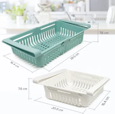 Immagine prodotto di Joejis Set di 2 cassetti per il frigorifero come organizer per il frigorifero Scatola di plastica per lo stoccaggio del frigorifero estraibile Organizzatore per il frigorifero