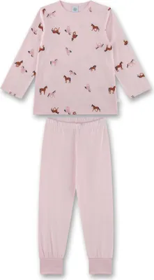 Image de Sanetta Pyjama fille - long, Kids, pyjama, coton, motif rose 116