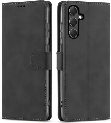 Immagine prodotto di CUSTODIA CON COPERCHIO per Samsung S23 FE | NERA CON CHIUSURA + VETRO