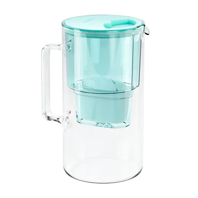 Image de Wessper D2 Borosilicate filtre à eau 3,3 litres avec filtre AquaMax à la menthe
