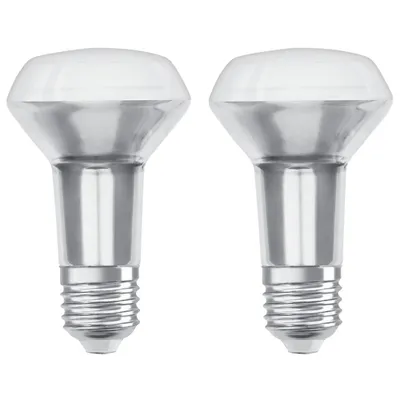 Immagine prodotto di Osram R63 E27, lampada LED riflettente, attacco E27, 2,6 Watt, luce calda (2700 K), confezione da 2, classe di efficienza energetica F